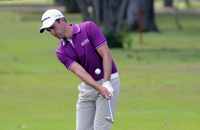 Rocha: birdie na hora que precisava para passar o corte em sua estreia no circuito de golfe de acesso ao PGA