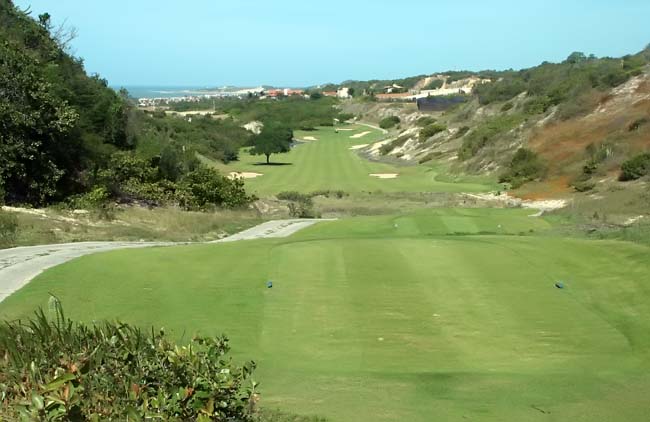 Buraco 14, do Aquiraz: um dos novos desafios da segunda metade do campo de golfe do Ceará