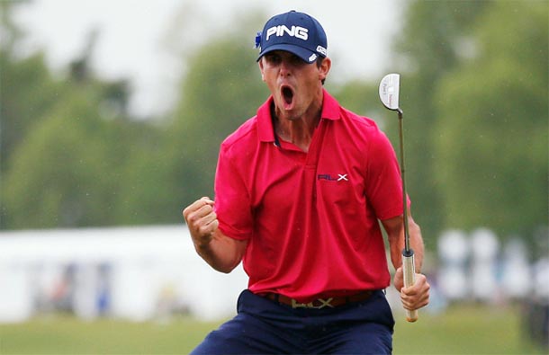 Horschel comemora putt que lhe deu o primeiro título de golfe no PGA Tour