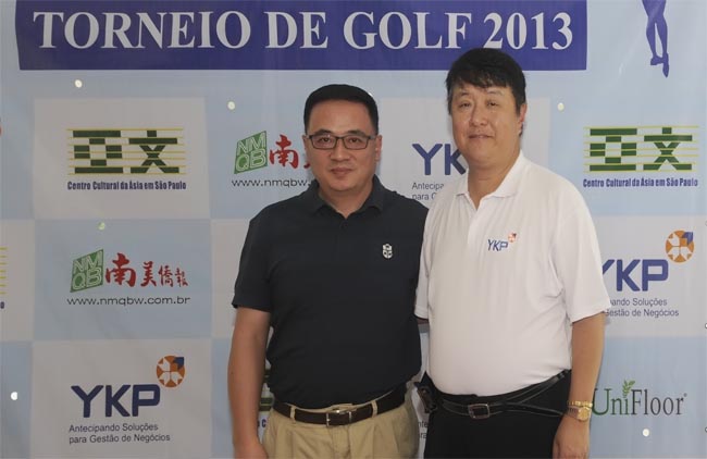 Emilio Fang e Yim King Po: patrocinadores do torneio de golfe sino-brasileiro, no Arujá