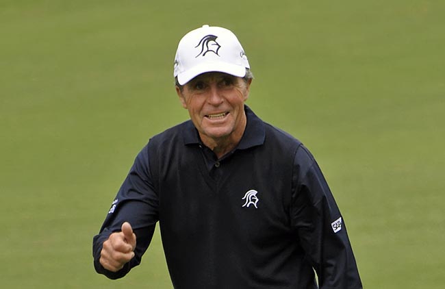 Gary Player disputando seu último Masters, em Augusta. Foto: Ricardo Fonseca