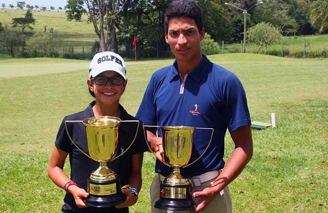  Lauren e João Paulo: campeão do Juvenil de golfe do Estado de São Paulo