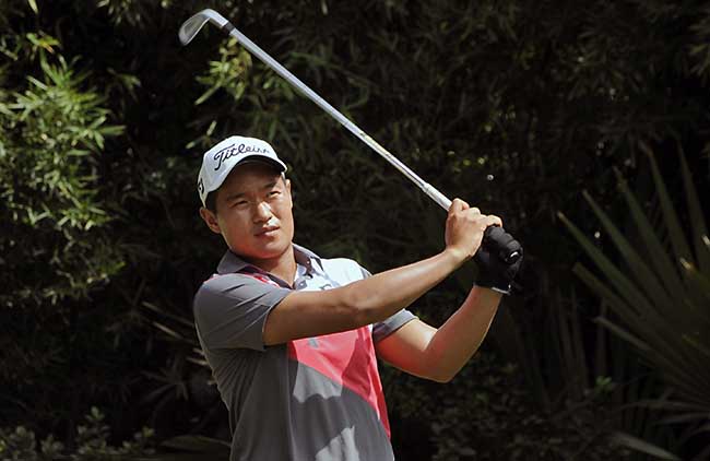 Lucas: jogando último torneio de golfe na Ásia antes de estrear no novo PGA Tour Canadá