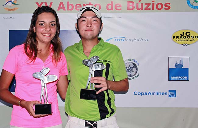 Mallmann e Kitahara: dupla vitória dos juvenis do Itanhangpa no golfe de Búzios 