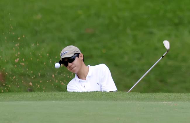 Balestrin: tentando vencer pela terceira vez consecutiva na temporada de golfe juvenil de 2013