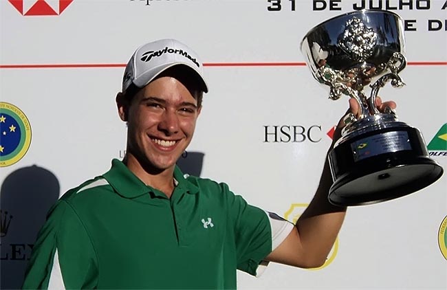 Pedro Junqueira: campeão brasileiro pré-juvenil em 2011 e juvenil em 2013: novo patamar no golfe