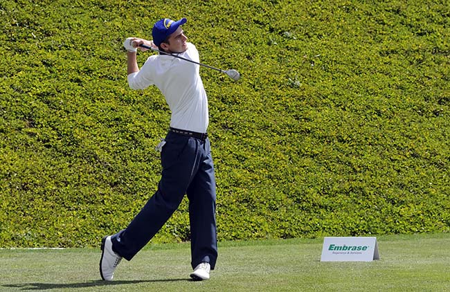 Pepê: liderando por quatro tacadas de vantagem o aberto de golfe do São Fernando