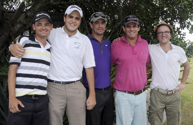 Lorenzo, Caio, Cabrera, Guilherme e Macedo: dois classificados e três reservas para o L`Occitane Open de golfe