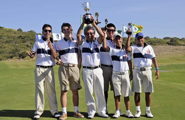 Equipe da Federação do Rio, campeã em 2012: patrocínio do Azeite 1492 e aposta no golfe dos juvenis