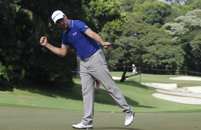 Rocha: cinco birdies para jogar uma acima numa volta de golfe que não teve nada de monótona