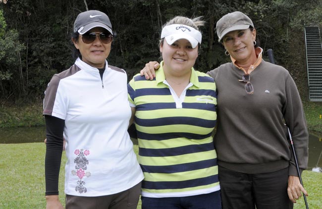 Ruriko, Carla e Barata: o trio de ferro do golfe paulista e brasileiros em ação no Aberto do PL