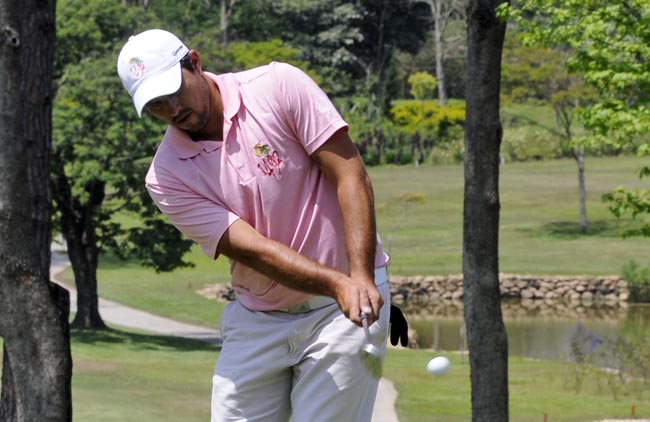 Tiago, patrocinado pelo Azeite 1492: terceiro melhor resutlado do Brasil no golfe do PGA Tour LA 2013