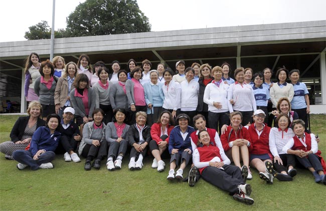 Todas as jogadoras do Interclubes Feminino de golfe de SP