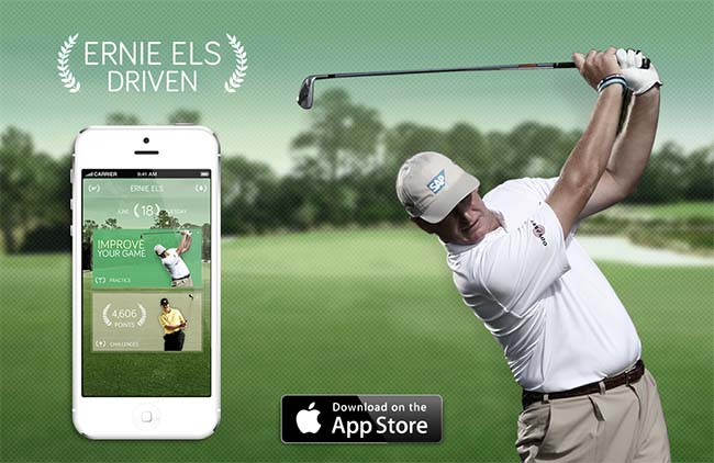 Aplicativo para iPhone com aulas de golfe personalizadas de Ernie Els e muito mais, por menos de R$ 13