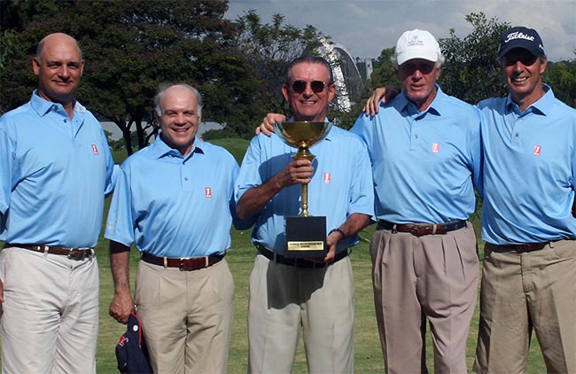 Equipe da Federação Paulista: bicampeã do Interfederações de golfe sênior e terceiro título em quatro anos.