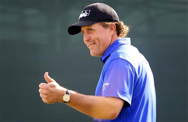 MIckelson: motivos de sobra para sorrir, mas deixando escapar recorde do golfe pelo segundo dia seguido