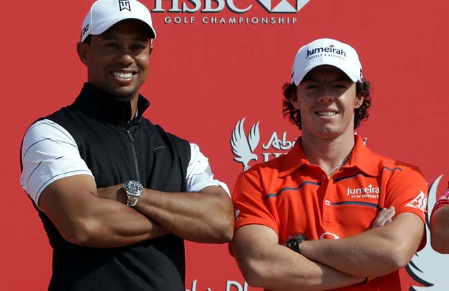 Tiger e Rory: retomando o bom relacionamento que tinham antes do norte-irlandês despontar no golfe