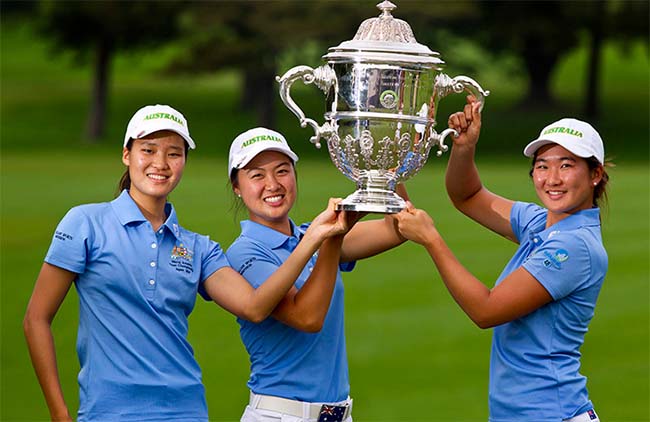 Austrália: campeã mundial feminina de golfe de virada, para levar Troféu Espírito Santo pela terceira vez