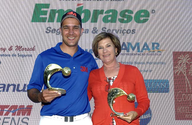 Gedielson e Barata: campeões do Aberto de golfe do Champs Privès