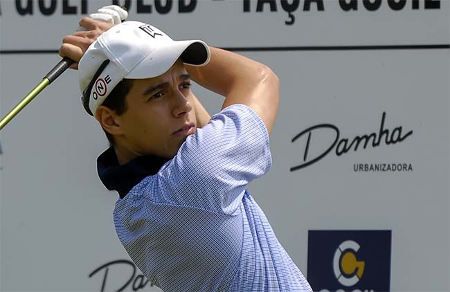 Heitor Porto durante o Aberto de golfe do Damha: vitória apertada na etapa do torneio interno do clube