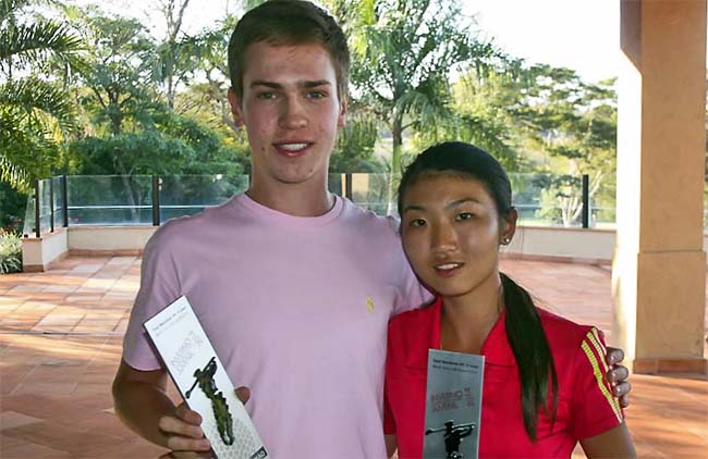 Homero e Giovanna: campeões da etapa paulista do Tour Nacional Juvenil de golfe