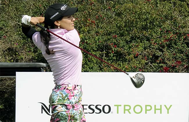 Lovelady: passando segundo corte em sua temporada de estreia no Tour Europeu Feminino de golfe