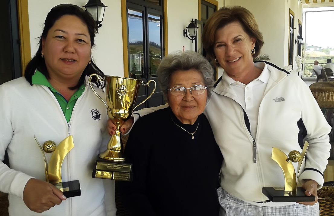 Nishi, Emi e Barata: golfe feminino realizou um de seus principais e mais divertidos torneios