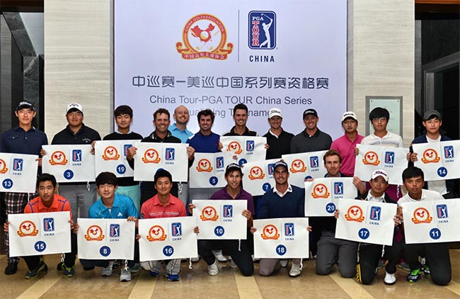 Os mais novos membros do PGA Tour, classificados para jogar no circuito de golfe da China