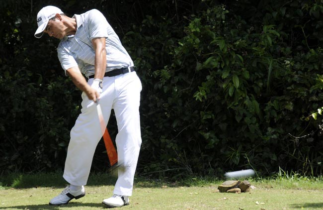 Pablo de la Rua: líder isolado no aberto de golfe do PL, em busca do bicampeonato