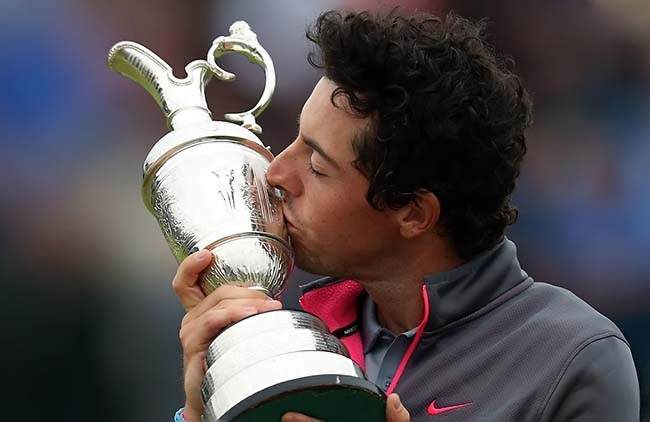 McIlroy beija Claret Jug: três majors, um de cada, faltando o Masters para completar o Grand Slam do golfe profissional