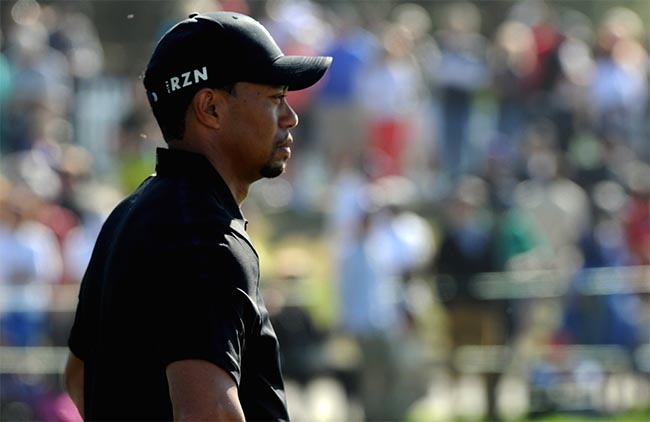 Tiger jogando golfe ao vivo só na sexta-feira e no final de semana, se ele passar o corte