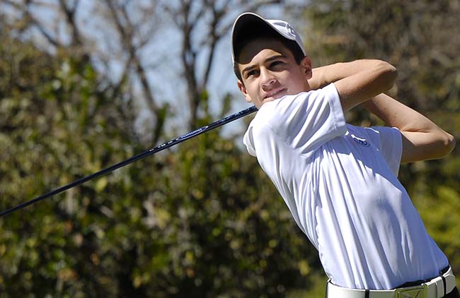 Ulisses Júnior: líder do ranking é um dos favoritos para vencer em Porto Alegre, no golfe juvenil