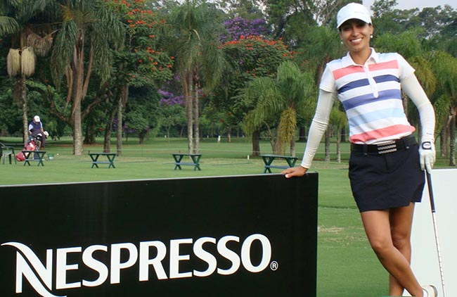 Lovelady: única brasileira defendendo o país no circuito mundial de golfe