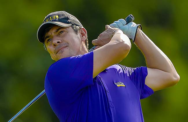 Adilson: uma volta ruim, no sábado, impediu que ele voltasse a pontuar para o ranking mundial de golfe