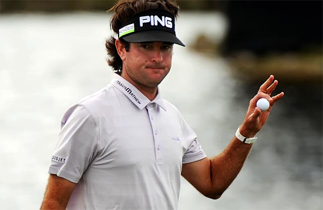 Bubba: cinco birdies consecutivos para abrir três de vantagem em busca de seu segundo major do golfe