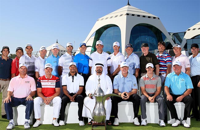 Todos os campeões do Dubai Desert Classic reunidos na festa dos 25 anos do torneio de golfe