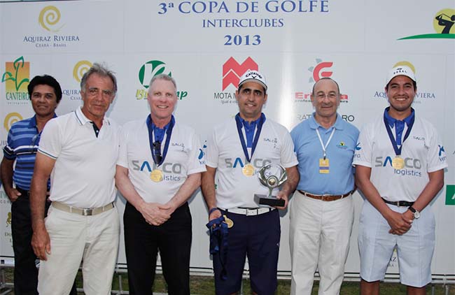 Equipe campeã do 3º Interclubes, em 2013: ajudando a desenvolver o golfe no Ceará e região