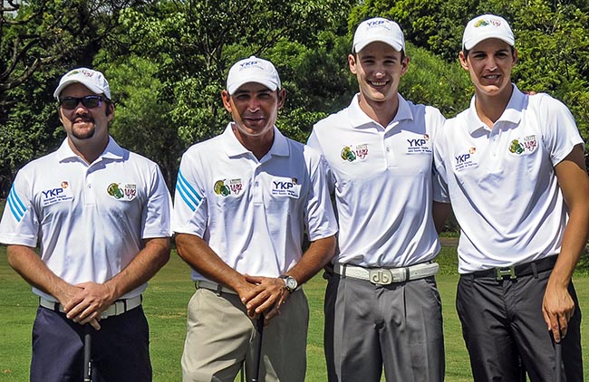 Gasnier, Ronaldo, Stapff e Becker: equipe YKP/Azeite 1492 tem quatro dos 44 brasileiros em campo para o torneio de golfe mais importante do país