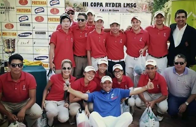 Delegação brasileira, com Padula, Mauro Batista e o profissional Luiz Martins (de azul), da Bolívia