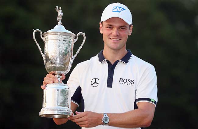 Kaymer com o troféu do US Open: em busca do 