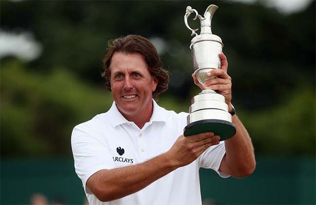 MIckelson: terceiro jogador consecutivo que saiu do Aberto de Golfe da Escócia para vencer o British Open