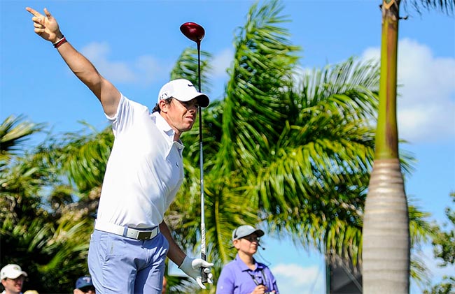 Rory: um duplo bogey e três bogeys para jogar três acima em dia de golfe em que errou muitos putts