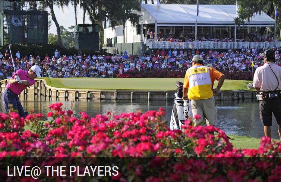 Clique a veja o golfe ao vivo, direto do TPC Sawgrass no site oficial