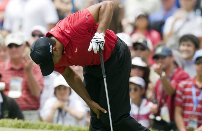 Contusões tiraram Tiger de 25% dos majors de golfe desde sua vitória no US Open de 2008