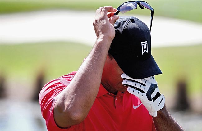 Woods: problema semelhante à hérnia de disco ameaça sua participação no Masters de golfe