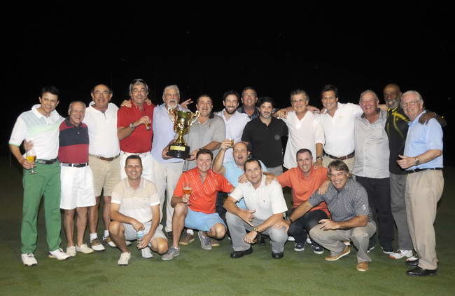 Jogadores reunidos após etapa do São Fernando: promovendo a integração do golfe brasileiro