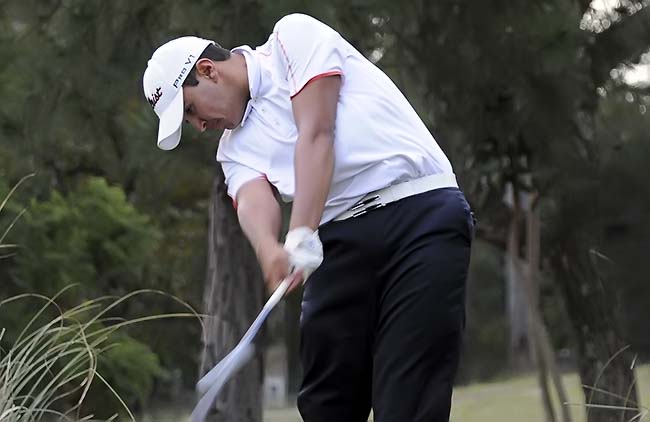 Negrini, do Damha: melhor volta do dia para levar mais emoção para a final do torneio de golfe do DF