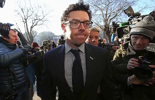 McIlroy: pagando caro para ficar livre da Justiça e se concentrar apenas no golfe