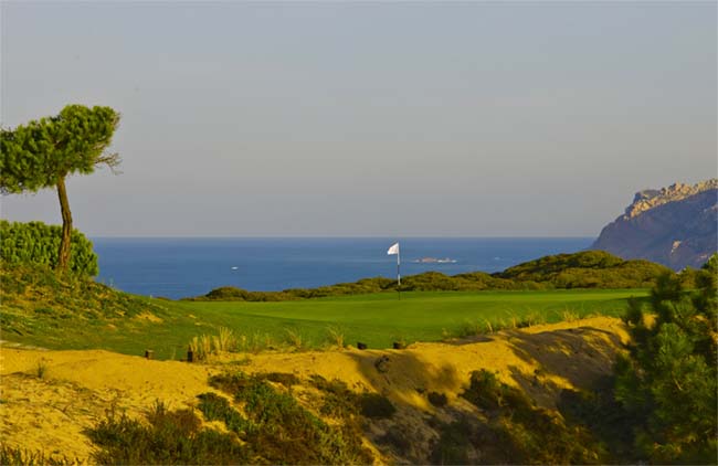 Campo do Oitavos Dunes , em Cascais, em Portugal, sede do final mundial do World Corporate Golf Challenge