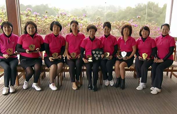 Equpe do PL; campeãs do golfe feminino paulista, de virada, na etapa final, jogada em casa